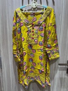 Short kurta with flared Pallazo