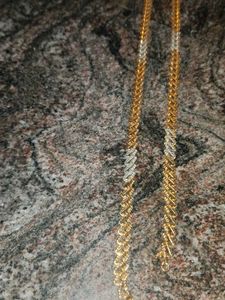 Stylish Gold and silver plated anklet