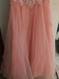 Partywear Gown With Separate Dupatta