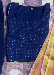 Price DropElegant Navy Blue Kurta