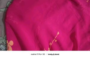 Dark Rani  Georgette Saree