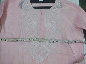 Pretty,Pink Clr, Embroidery Top🌸