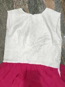 Pink &amp; White Layered Dress