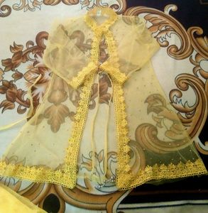 Yellow Frock With Shrug