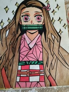 Nezuko-chan Painting (Demon Slayer)
