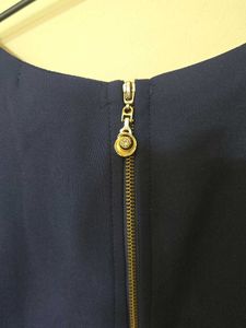 Navy Blue Cold Shoulder Top