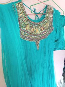 Anarkali Kurta, Bottom Duppata Set