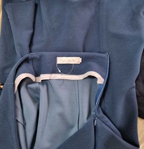 Elegant Blue Midi Skirt