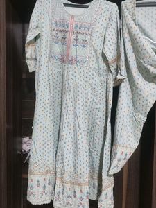 Anarkali Kurti Pant Set
