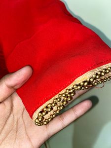 🍒Red Stitched Lehenga Choli With Dupatta