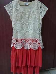 Korean - style lace chiffon Mini Dress