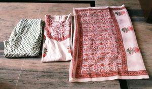 Floral Print Kurta and trouser nice look some time