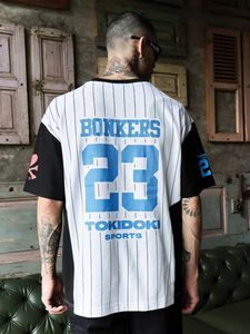 Boxing Club Striped Graphic Tee