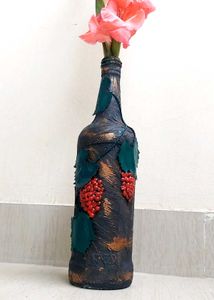 Hand Painted Decorative Bottle Vase