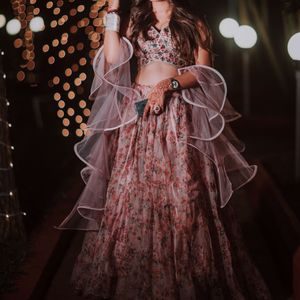 Wedding Outfit | Indo western | Skirt Blouse & dup