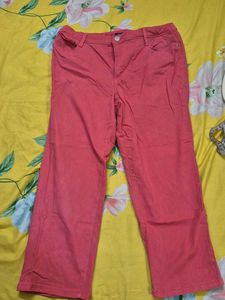 Capri Pink Denim Jeans