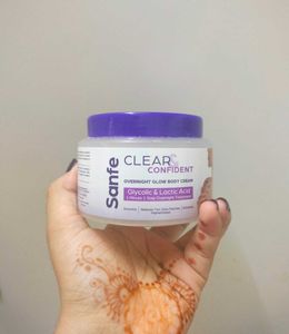 Sanfe Clear & Confident Overnight Glow Body Cream