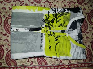 Floral Print Short Sleeve Kurti