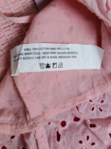 Fyre Rose Strappy Square-Neck Schiffli Top