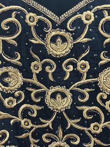 Red Golden Detailing Gown