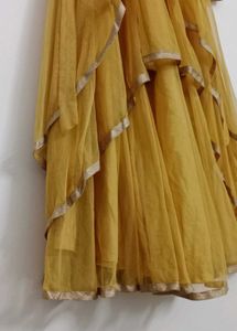 Elegant Girls' Mustard Dress