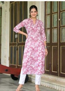 Floral Print Kurta