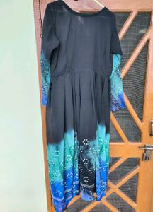 Stylish Front Open Kurti With Beautiful Flare