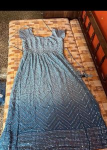 Powder Blue Embellished Dress