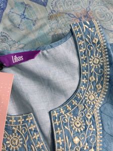 Libas Blue Kurta Set (Negotiations Available)