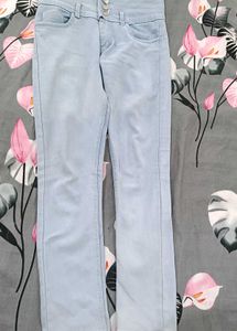 Light Blue High-Waisted Jeans