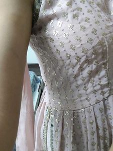 Georgette Party Wear Suit Dusky Pink