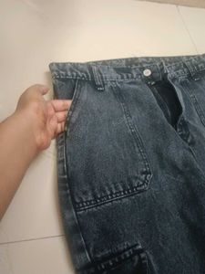 Acid Wash Cargo Pants