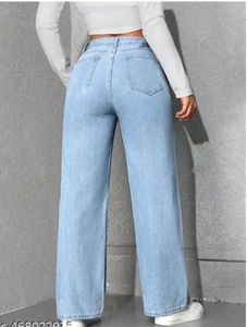 casual All match whased loose straight leg women D