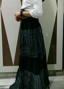 Price Drop Black Long Skirt