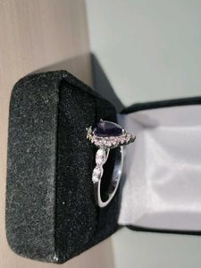 Amethyst Colour Stone Ring