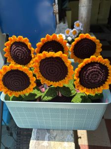 Cute Crocheted Sunflower 🌻