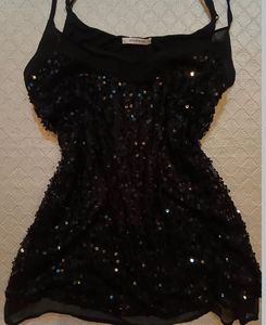 Sparkly Black Tank Top