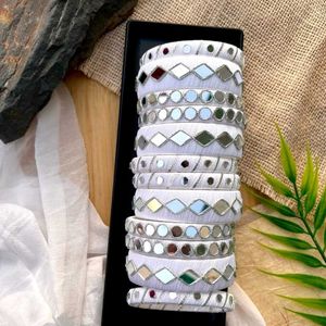 Mirror Work Bangles 🌈