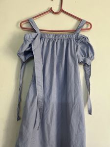 White And Light Blue Dress