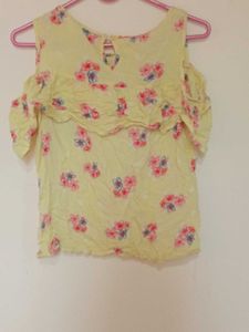 Yellow Floral Top