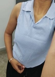 Striped Sleeveless Top