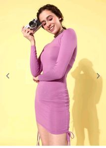 Purple Bodycon Mini Dress