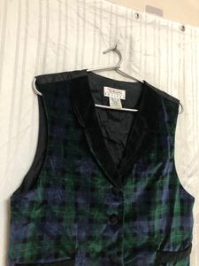 Talbots Petites Black Cotton Vest