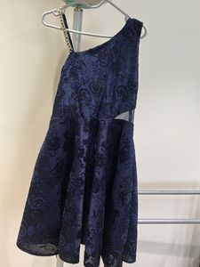 Fixed price lovely blue colour off shoulder dress