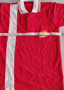 Sawan Red Polo Shirt - Small T Shir