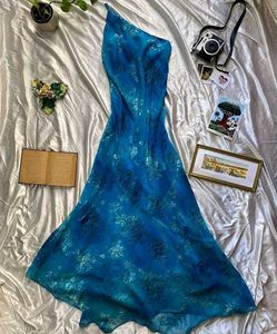 Blue Floral Maxi Dress