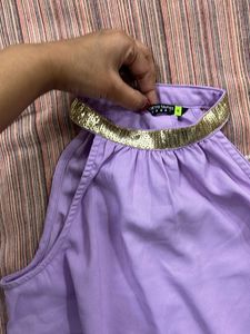 Lilac Halter Neck Top