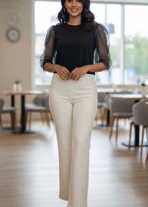 Stylish black top and bottom