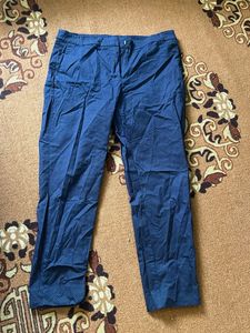 Navy Blue Dot Patterned Pants