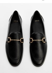 Mango Leather Loafers